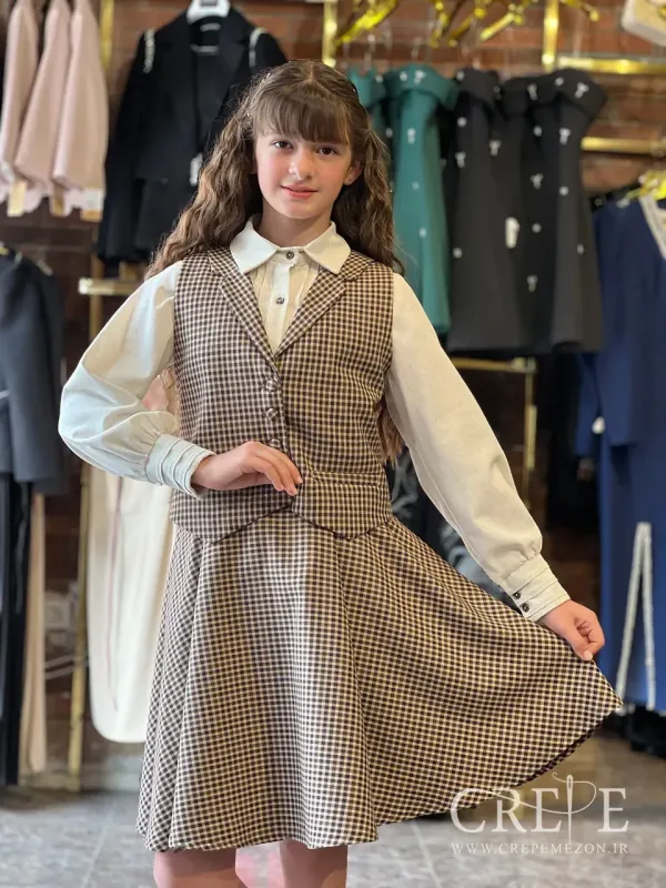 ست سه تیکه لیلی جیب نقاب دار