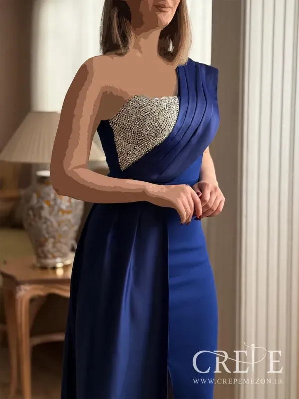 ماکسی یکطرفه نگین دار