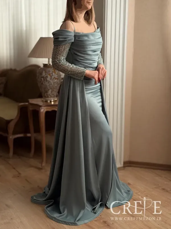 ماکسی زارا آستین سنگدوزی