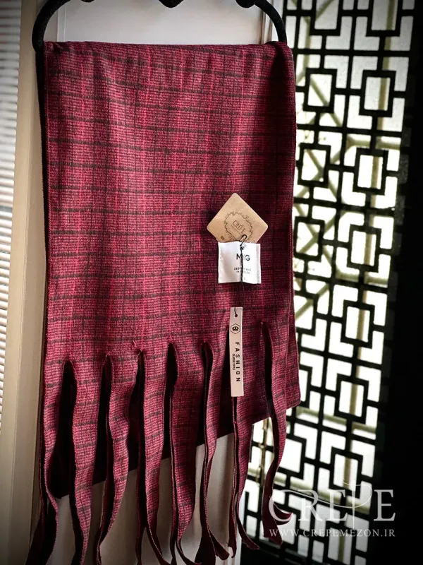 شال گردن فوتر چهارخونه