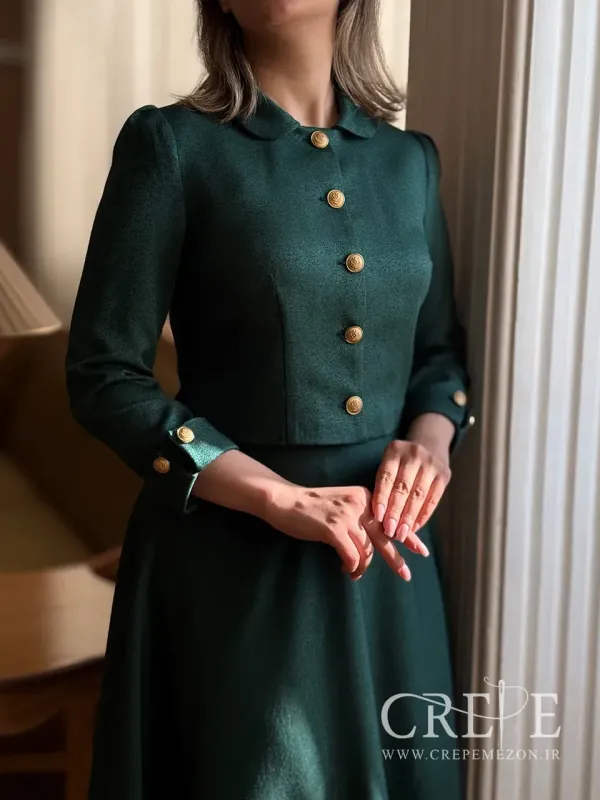 ست کت و دامن کتان لمه شیرین