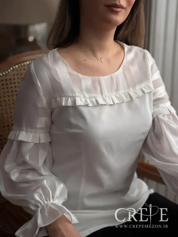 شومیز آستین حریر