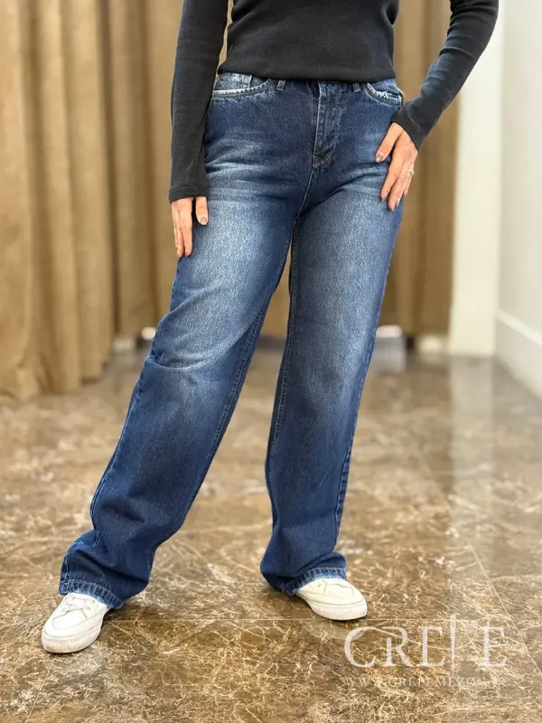 جین نیم بگ کمرکش قد 110