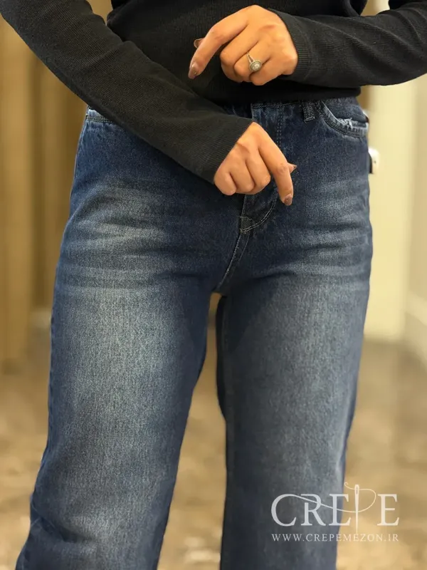 جین نیم بگ کمرکش قد 110