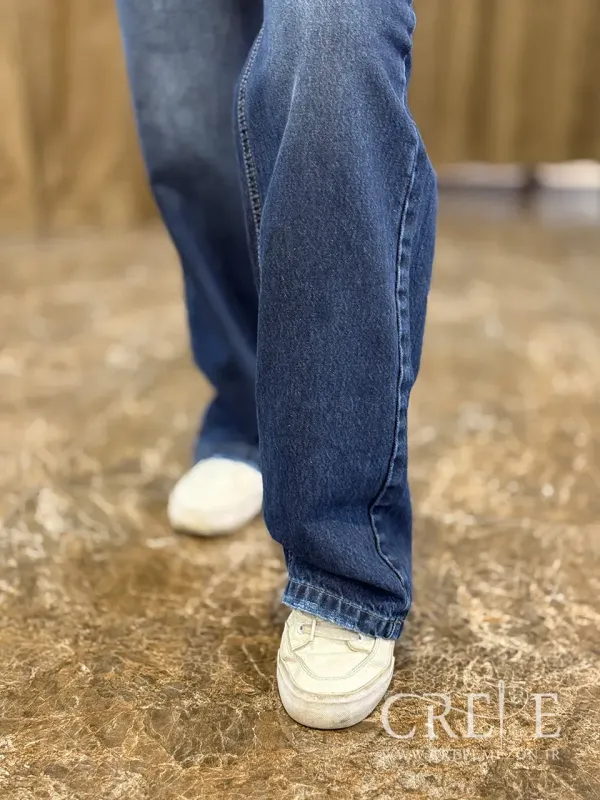 جین نیم بگ کمرکش قد 110