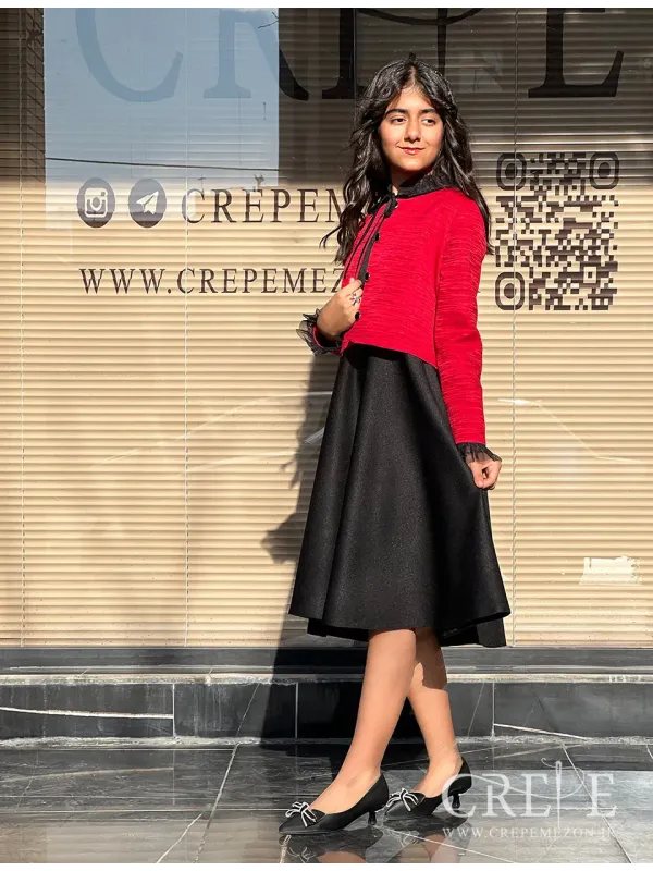 ست کت وسارافان ژاکارد شهرزاد