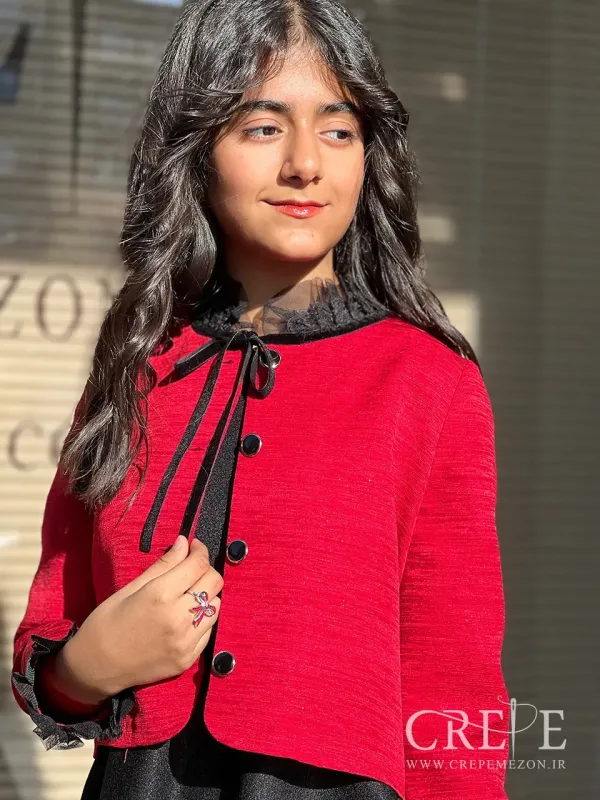 ست کت وسارافان ژاکارد شهرزاد