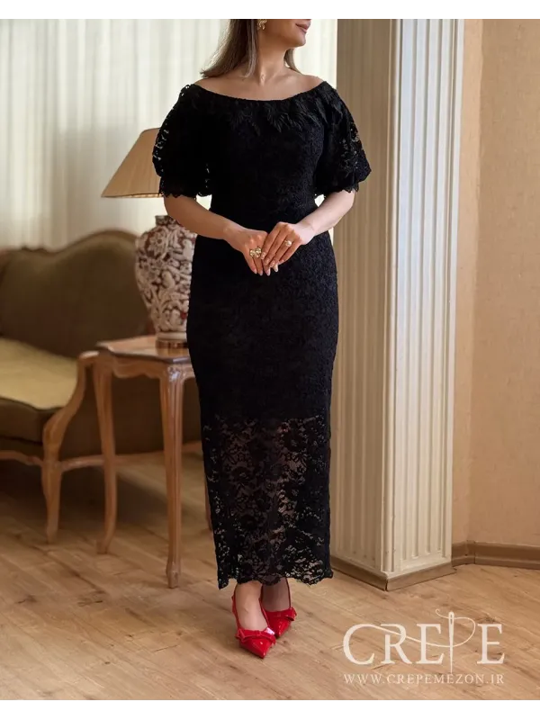 پیراهن گیپور بالاتنه دانتل