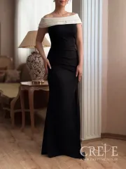 ماکسی یقه قایقی کمربندی 