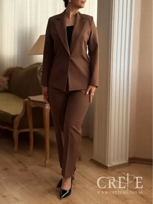 ست کت و شلوار یقه انگلیسی