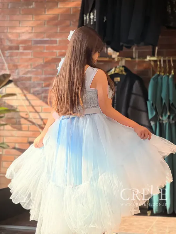 پیراهن تور پشت بلند