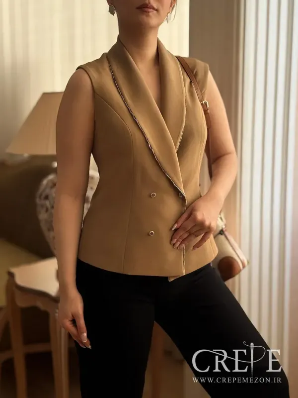 ژیله یقه آرشال نگینی