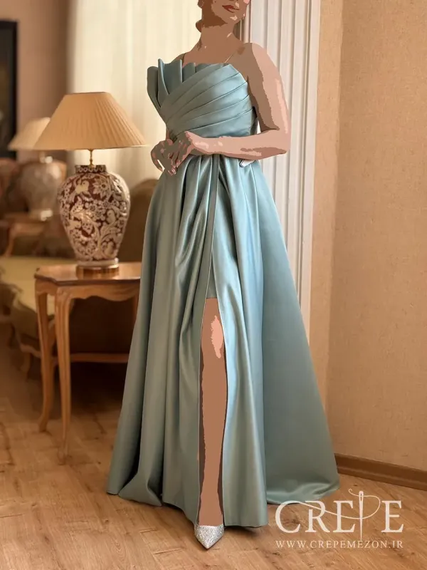 ماکسی صدفی ساتن آمریکایی