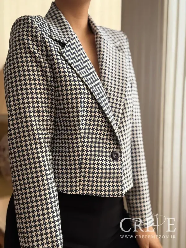 کت کراپ چهارخانه کرپ