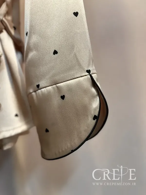 بلوز شلوار یقه ارشال قلبی