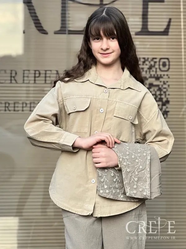 ست سه تیکه ژیله خامه دوزی