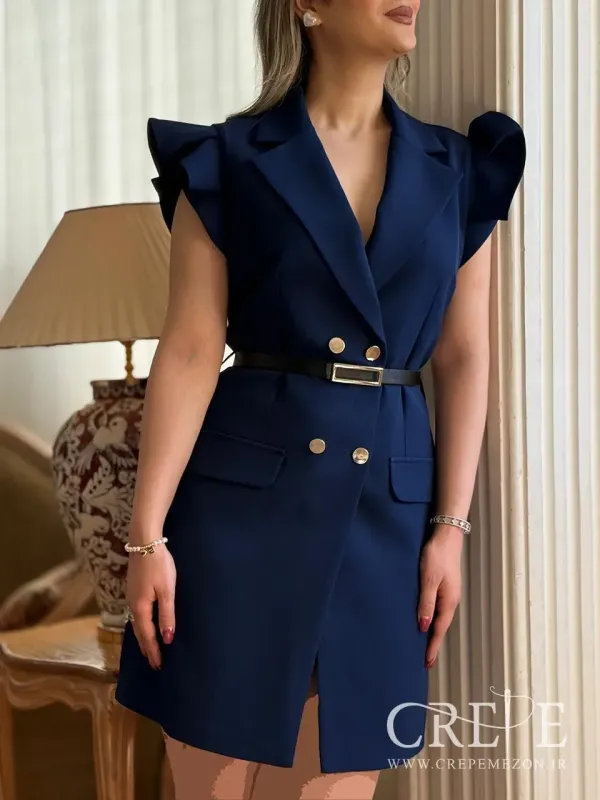 پیراهن کتی آستین چیندار