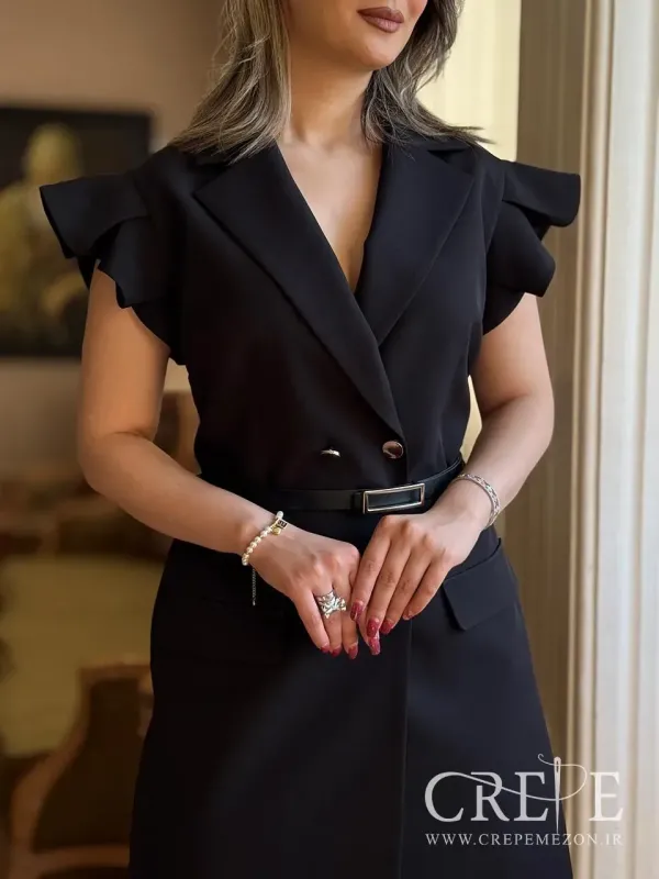 پیراهن کتی آستین چیندار