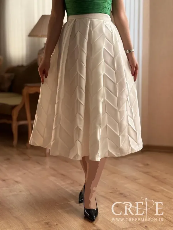 دامن پلیسه ساتن مات 7و8