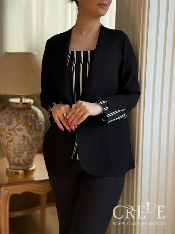 شومیز کتی یقه آمریکایی