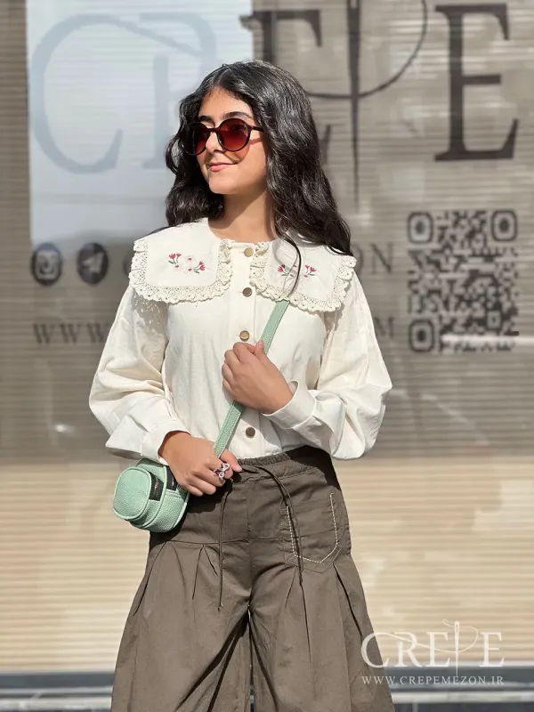 دامن شلواری تک جیب 