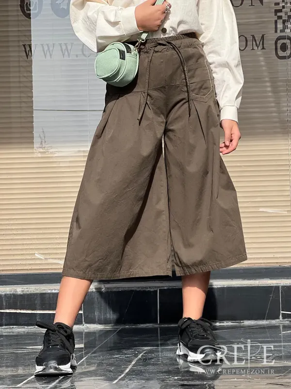 دامن شلواری تک جیب 
