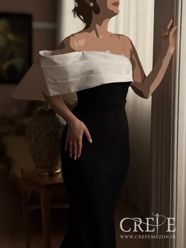 ماکسی دکلته یکطرفه دالقیچ