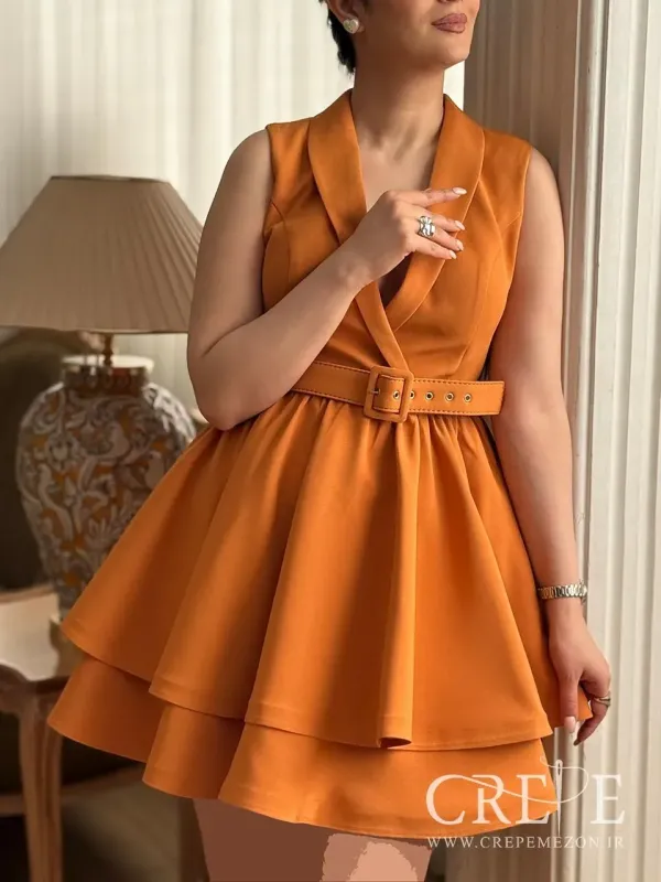 پیراهن کوتاه یقه آرشال