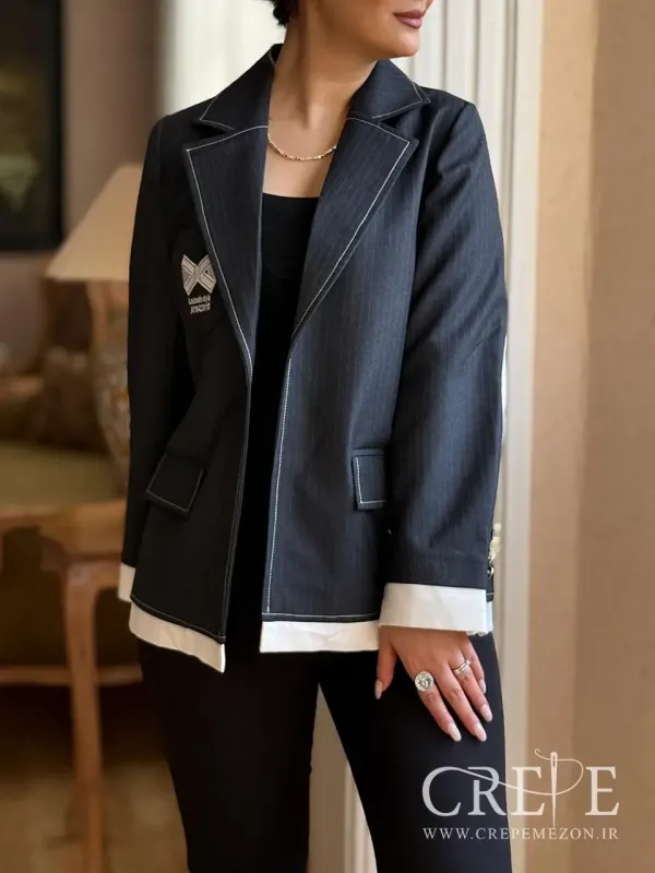 کت دیپلمات جیب پاپیون