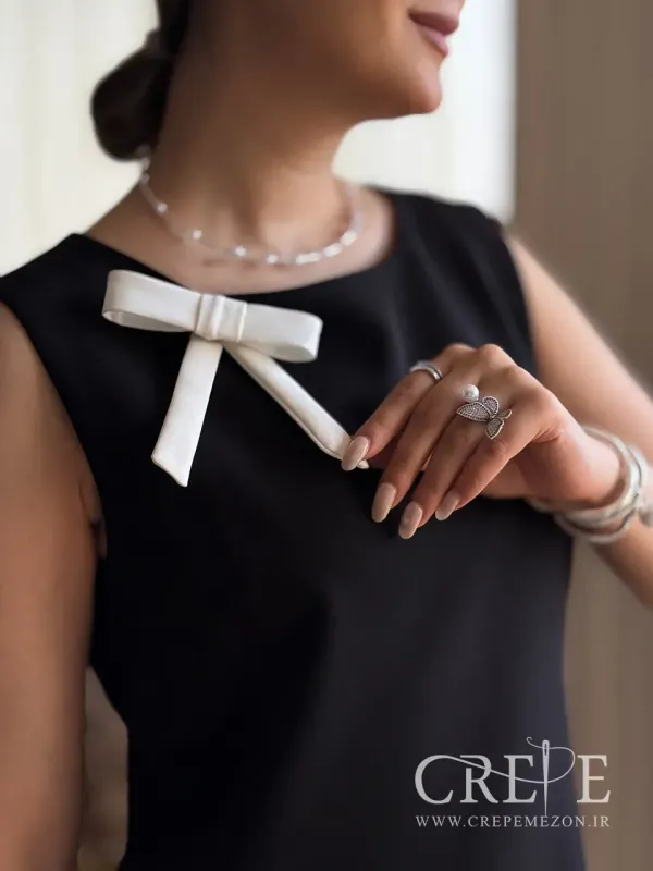 پیراهن پاپیون دامن پلیسه