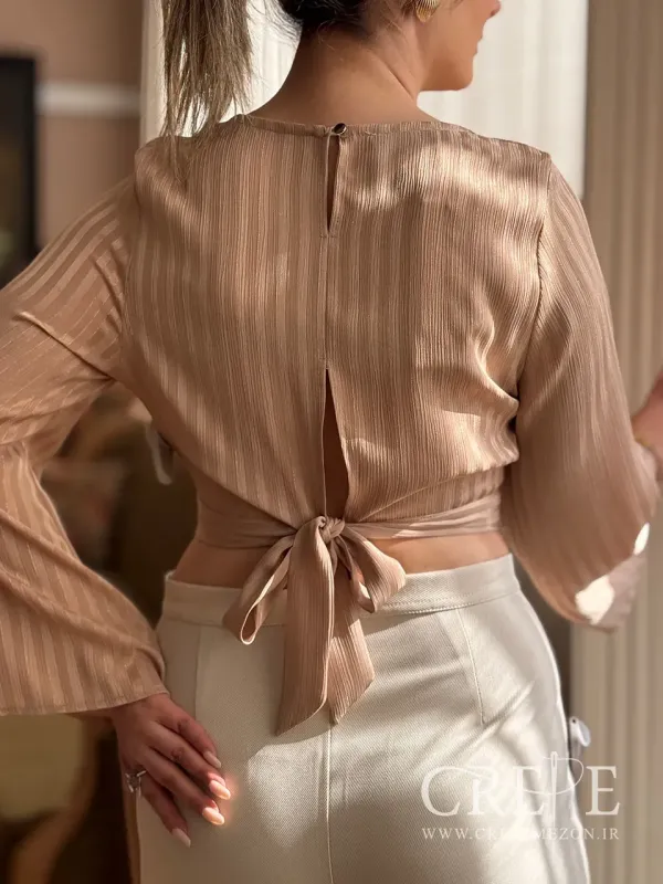 کراپ یقه هفت راه راه شاین