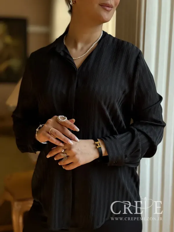 شومیز ساتن راه راه