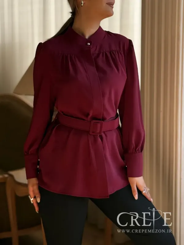 تونیک کمردار کرپ مصری