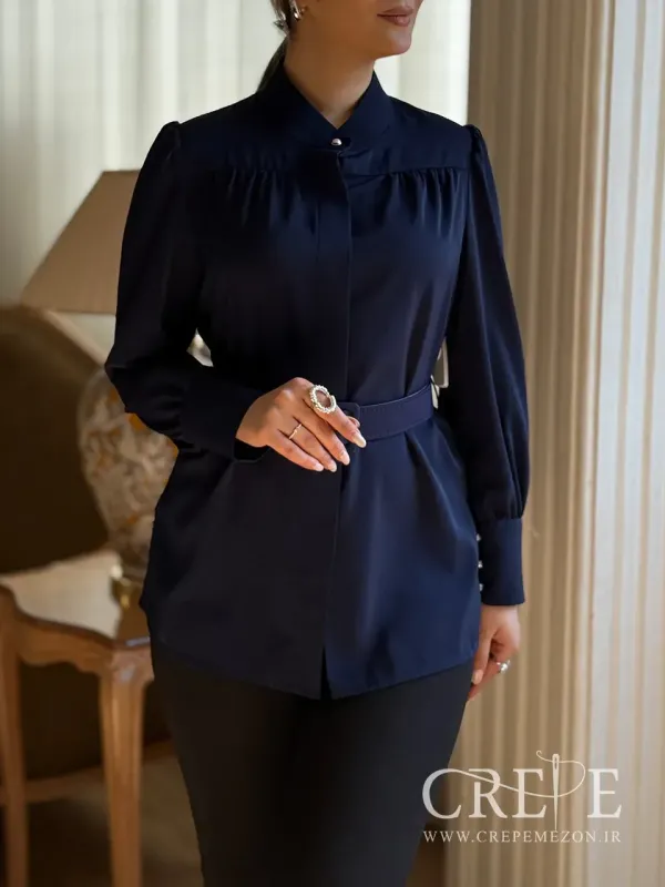 تونیک کمردار کرپ مصری