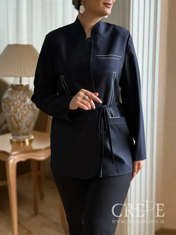 مانتو کتی یقه ایستاده دیپلمات