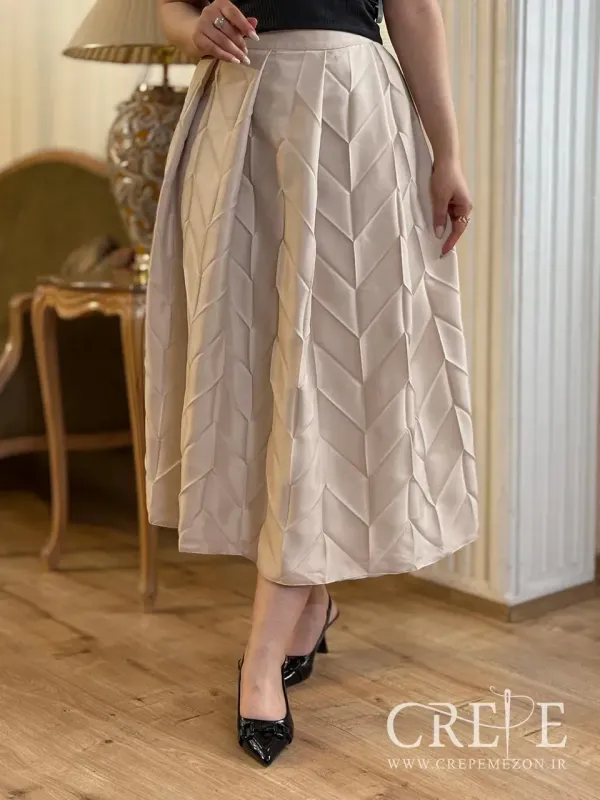 دامن پلیسه ساتن مات 7و8