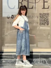 ست سارافان جین و تیشرت گلدوزی