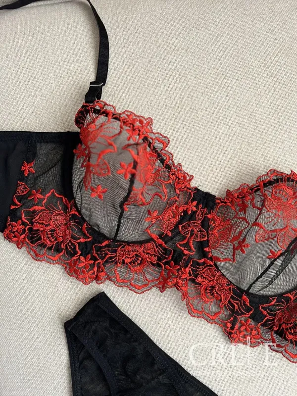 ست توری قرمز مشکی