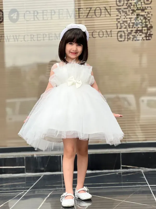 پیراهن تور پاپیونی