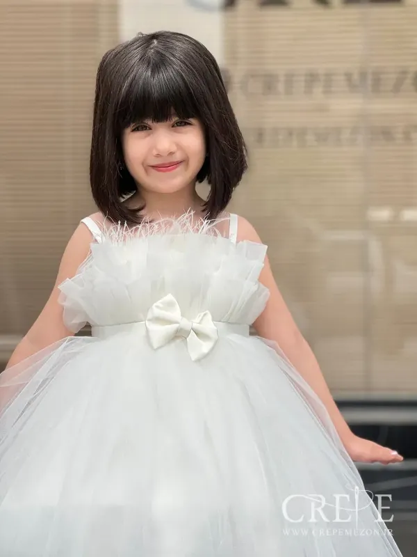 پیراهن تور پاپیونی