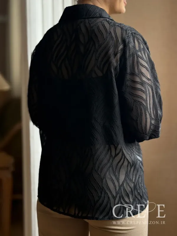 شومیز دو تیکه حریر طرحدار