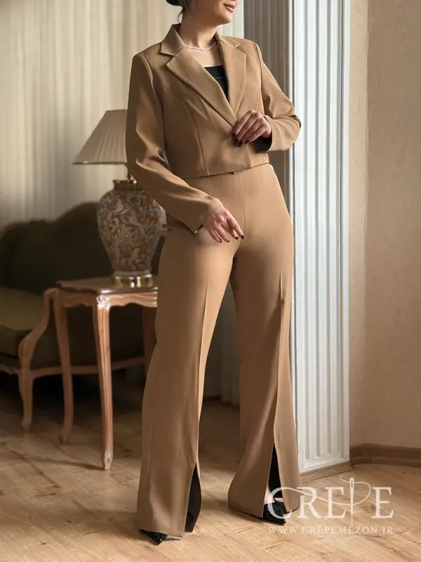 کت کراپ وشلوار 
