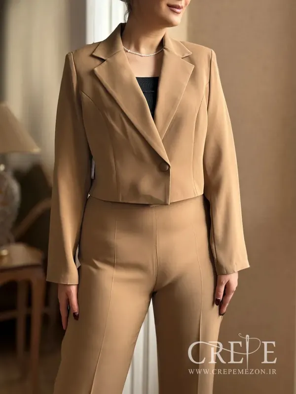 کت کراپ وشلوار 