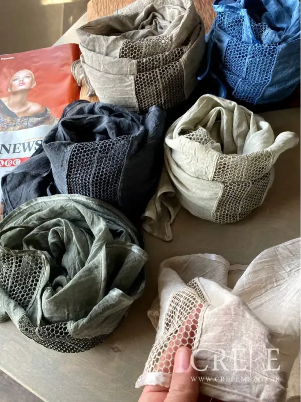 شال نخی دانتل زنبوری