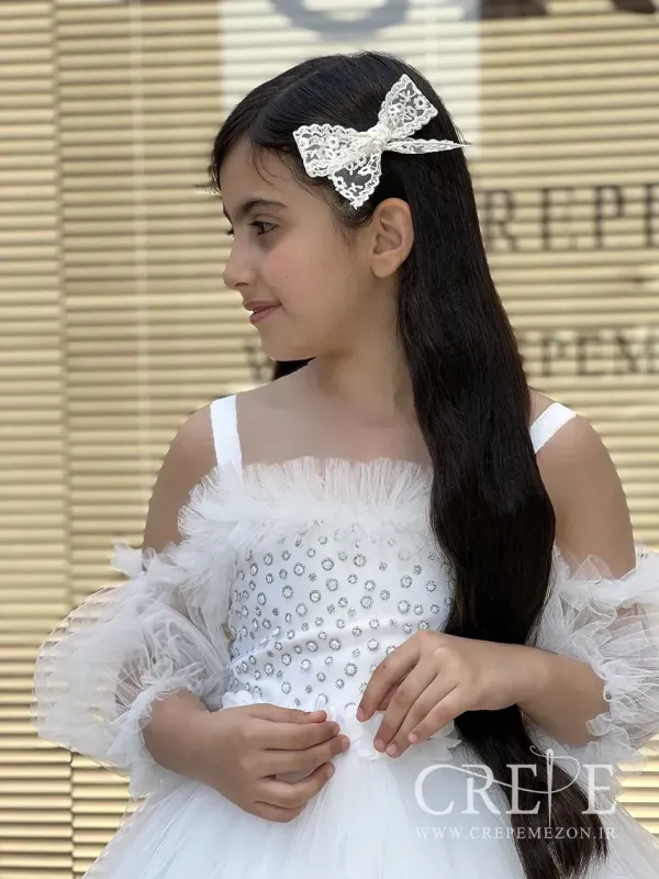 پیراهن تور  جلو خالدار