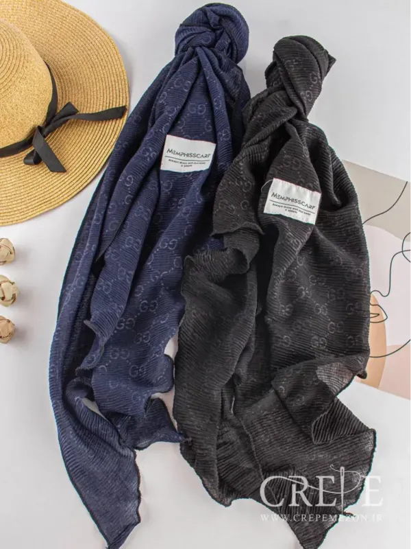 شال پلیسه طرح گوچی