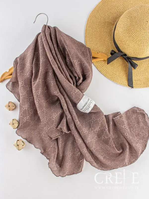 شال پلیسه طرح گوچی