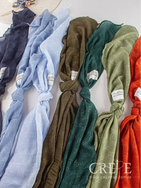 شال پلیسه طرح گوچی