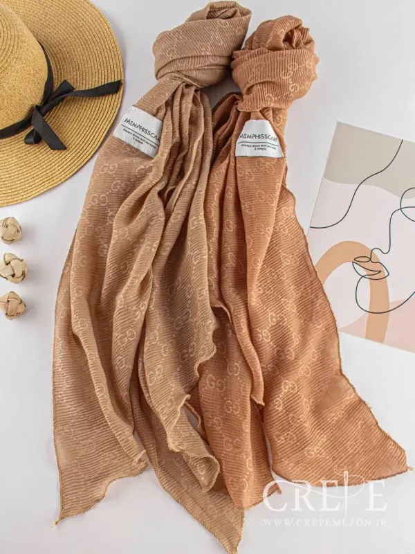 شال پلیسه طرح گوچی