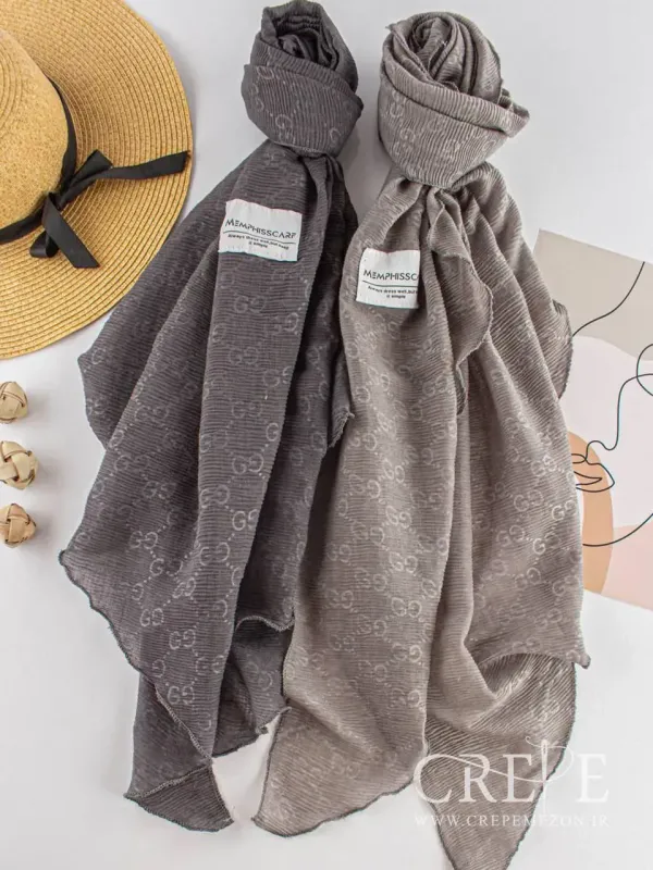 شال پلیسه طرح گوچی